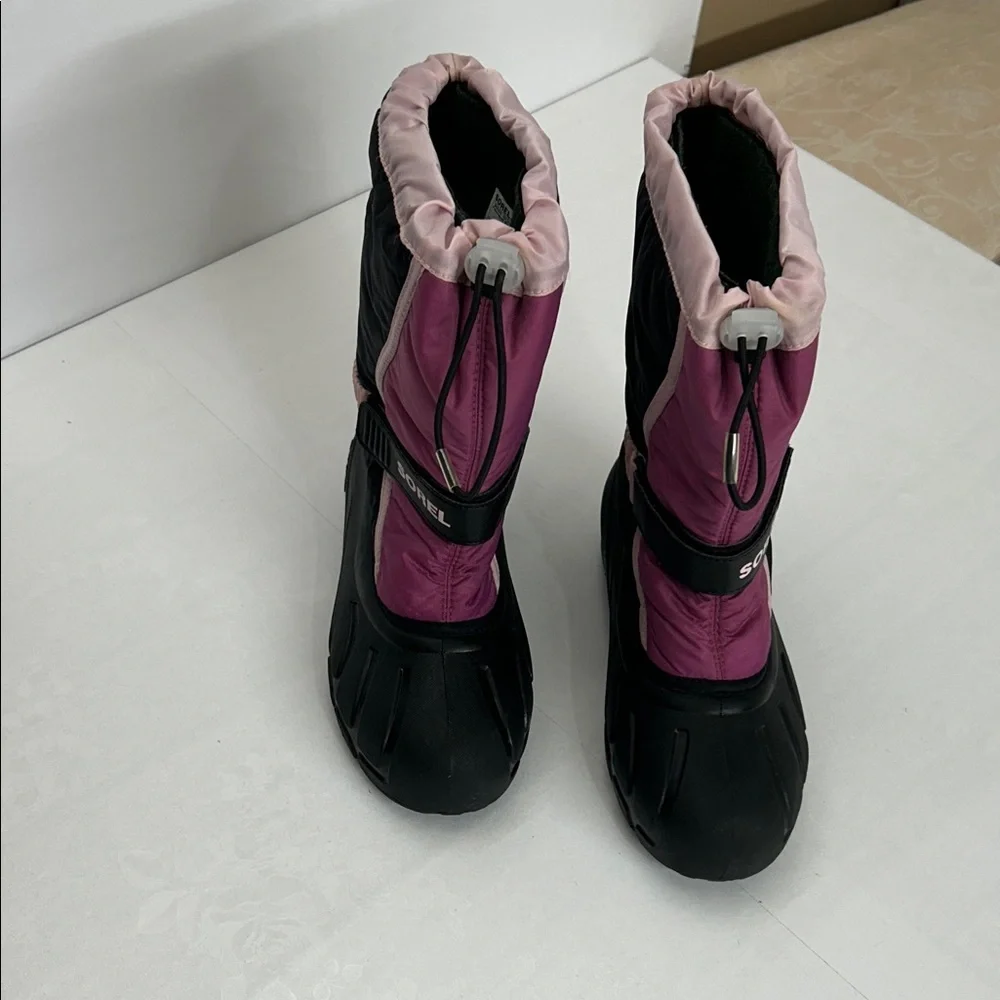 Sorel Black and Pink Winter Boots